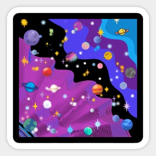 a space traveler Sticker